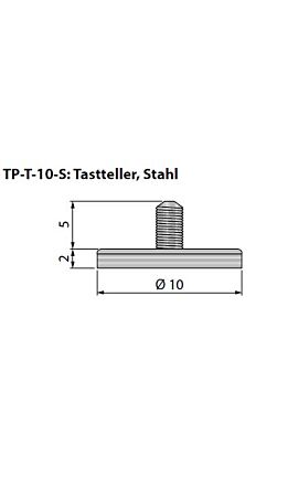  TP-T-10-S = Tastteller aus Stahl