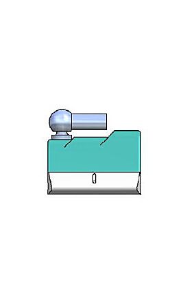 PCUR222  geführtes Positionsmagnet - Winkelgelenk