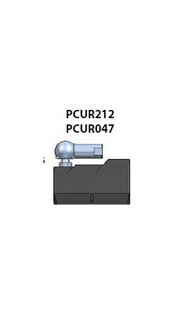 Schlittenmagnet mit Winkelgelenk PCUR047