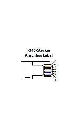 K4P5M-M-M12-RJ45 = 5 m, Stecker gerade