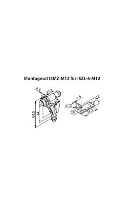 ISMZ-M12 = Set für Sensoren mit M12-Außengewinde