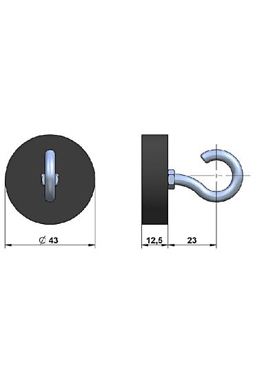 Seilzug Haftmagnet