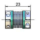 MBK-15,5-23-06-06 = Metallbalgkupplung, 2 x Ø 6mm