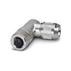 D4-W-M12-S = Gegenstecker M12 gewinkelt zur Eigenkonfektion